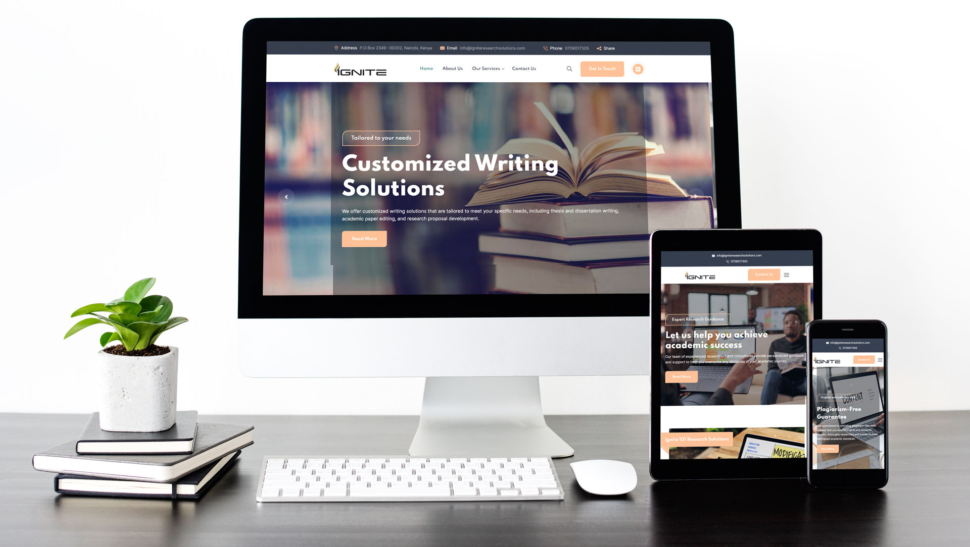 Project screenshot for Ignite Research Solutions