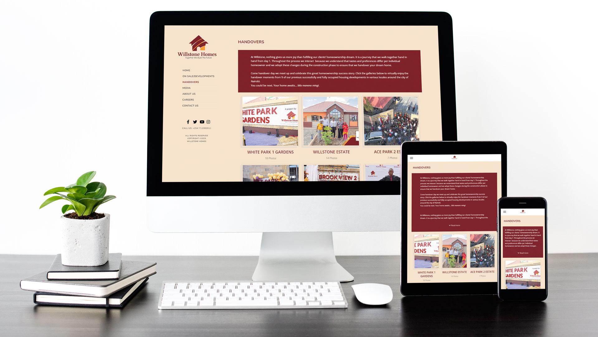 Project screenshot for Willstone Homes