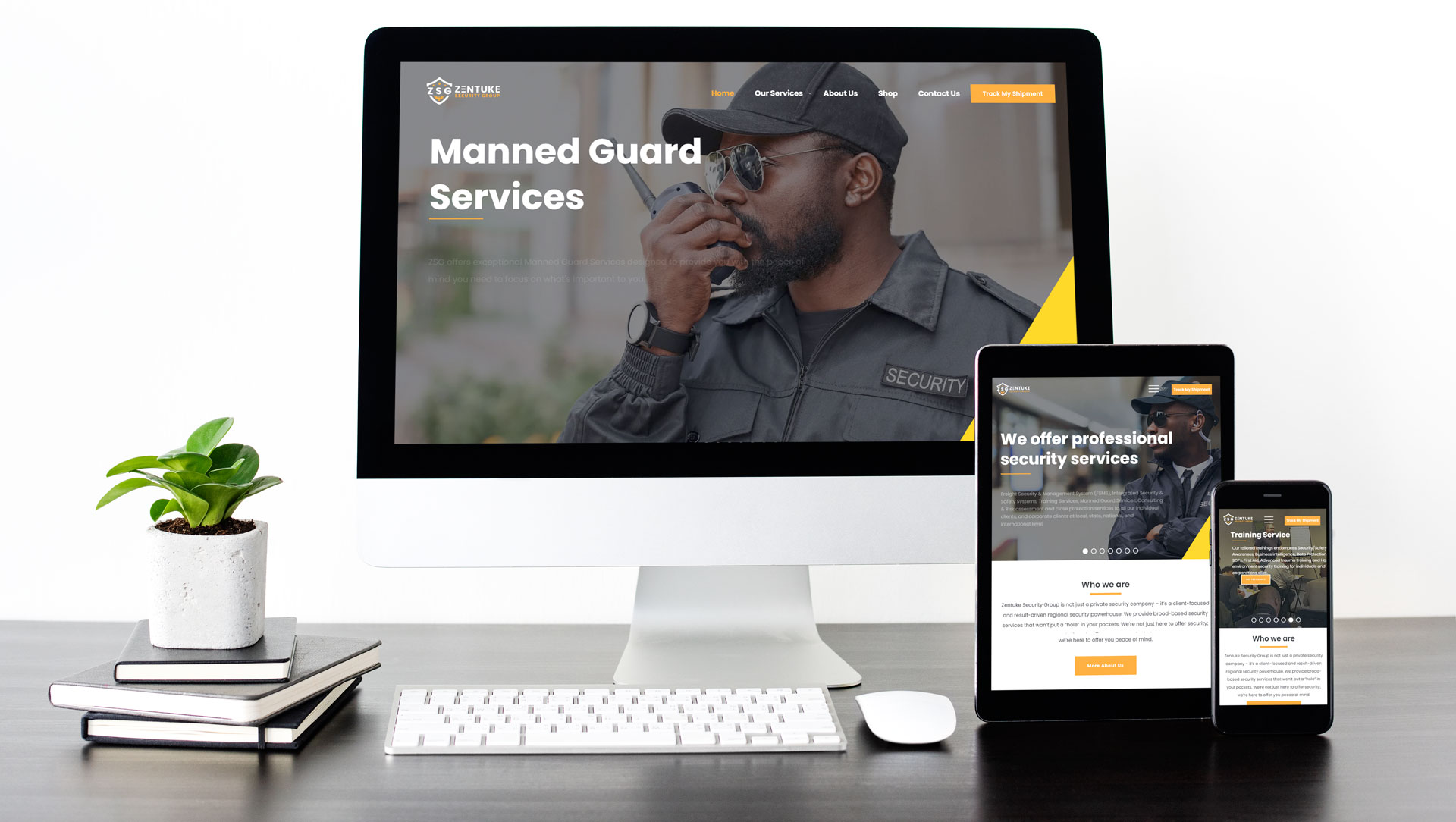 Project screenshot for Zentuke Security Group
